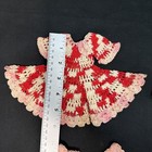 Vintage 4 Knit Crochet Doll Dresses Clothes  2