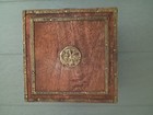 Rustic   Antique Style Small Wooden Trinket  Jewelry Box W  Lid   Latch Square 