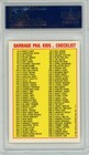 1985 Garbage Pail Kids Os1 Series 1 Blasted Billy 8b Glossy Checklist Psa 8 Gpk