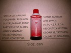 1 Cs -6 Cans Of Haynes Sanitary Fda Lube Spray Food Prep Areas  Pressure Fryer