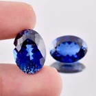 1 Pair Natural Royal Blue Ceylon Sapphire Oval Cut Loose Gemstone Git Certified