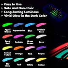 Fabric Paint  16 Colors Glow In The Dark Paint  3d Permanent Acrylic Te