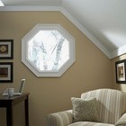 23 5 In  X 23 5 In  V-4500 Series White Vinyl Fixed Octagon Geometric Window