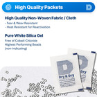 5 Gram  1000 Pack   dry   Dry  Silica Gel Desiccant Packets - Rechargeable Cloth