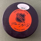 Eddie Giacomin Autographed Signed Official Nhl Hockey Puck Jsa Certified