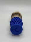 Charcoal Silvertip Badger Hair Shave Brush 3d Printed Handle  New