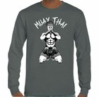 Muay Thai Mens Martial Arts T-shirt Mma Kick Boxing Pads Gloves Training Top