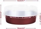Beasea Disposable Mini Pie Tins With Lids  100 Pack 4    100 Pcs  Wine Red 