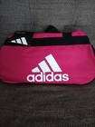 Nwt Adidas Diablo Ii Small Duffel Gym Bag Workout Travel Bag Pink  Black white  