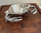 Unique Pier 1 Silver Tone Crab Trinket Jewelry Dish Tray