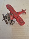 Vintage 1930s Hubley Lindy Toy Cast Iron Airplane L  k 