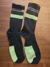 Men s Pearl Izumi Mid-calf Cycling Socks  Black With Neon Stripes  Size Xl