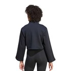 Adidas Essentials 3-stripes Fleece 1 4 Zip Womens Sweatshirt Black Cropped M Nwt