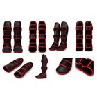 Cotton Shin Guards Mma Muay Thai Kickboxing Karate Taekwondo Leg Instep Protect