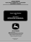 John Deere 110 Tractor Loader Backhoe Operators Maintenance Pdf Manual 124pgs
