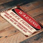 Tin Signs Man Cave Decor Aluminum Metal 12 X 8 In  Bar Club Lounge Drinking Sign