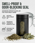 Smell Proof Container  6oz Uv Protection Glass With View Window