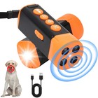 50ft Dog Bark Deterrent Devices W 4pcs Ultrasonic Emitters   No Bark   Led Light