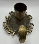 Vintage Brass Havdalah Candle Holder Made In Israel Judaica Hebrew Shabbat