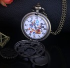 Donald Duck  mickey Mouse Vintage Style Bronze Disney Pocket Watch W  Mouse Ears