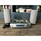 Sharper Image Cd Player Dual Speakers Digital Component System Silver