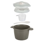 Progressive Microwave Rice Cooker  4 Piece Plastic Set dishwasher Safe Parts