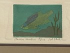 Mel Fleck Spanish Hogfish Art Signed Framed Original Print 8 Of 150 3 D Collage