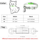 Reflective Personalized Breakaway Cat Collar   Tag Slide-on Quick Release Puppy