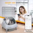 Pawpetica Self Cleaning Kitty Litter Box  App Control Smart Cat Litter Box  2 4g