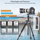 74 4  Camera Tripod Carbon Fiber Tripod Monopod Load 33lbs For Dslr Canon Nikon