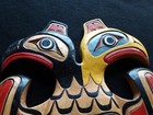 Northwest Coast Design  Huge Eagle Raven Effigy Wooden Plaque   Wy-0724 08448