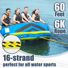 Boat Tow Rope 6k 60ft  Towable Floating Ropes For Water Ski Skiing Tubing Tub   