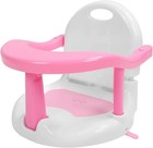 Broleo Baby Bath Seat 6-18 Months Suction Cups Adjustable Folding Pink Chair