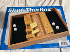 Shut-the-box Double Side Dice Game Wooden Box In Original Cardboard Box