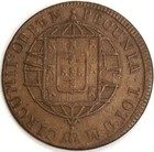 1821 R Brazil 40 Reis John Vi The Clement Copper Coin Rio De Janeiro Mint
