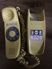 Vintage Rotary Dial Wall Phone Bell System Western Electric Rare Retro Yellow