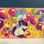 Vintage Lisa Frank Pencil Box Kittens Cats Balloons Pink 1990   s  read