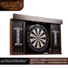 Dartboard Cabinet Set W  Led Lights Steel Tip Darts Scoreboards Usb Powered 