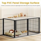 48  64  Heavy Duty Large Dog Crate - Indoor Metal Dog Kennel With Pvc Top Cover