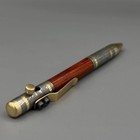 Luxury Handmade Damascus Steel Ballpoint Pen  Damascus Pen With Wooden Box