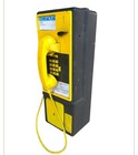 Vintage Yellow   Black Payphone Telephone Non Working W phone Book   Cover