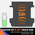 Truck Bed Mat For 2019-2026 Chevy Silverado 1500   Gmc Sierra 1500 Accessories 