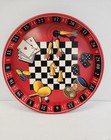 Vintage Roulette Wheel Casino-themed Metal Serving Tray   Game Night Barware Tra