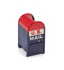 Vintage Tin Toy - Tin Litho Us Mail Box Coin Bank - Early 1960s