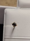 Tiny 14k Yellow Gold Sapphire Baby Earrings