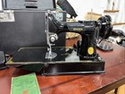 Antique 1937 Singer Model 221 Sewing Machine buttonhole Case accessories