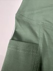 Woolly Women   s 95  Merino Wool Pocket Bike Shorts  Eucalyptus Green  Small