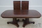 L72448  Henredon Mahogany Double Pedestal Inlaid Dining Table