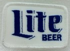 Miller Brewery Patch  Lite Beer  White  Background   1-3 4  X 2-1 2        New