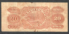 1900 Colombia 20 Pesos Civil War Issue   P-276b   Very Nice Grade For This Type